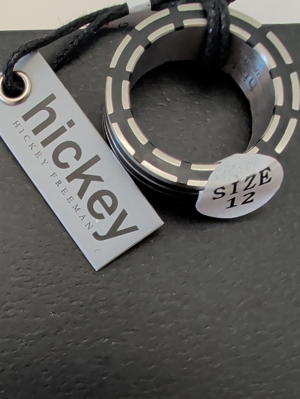 Men's size 12 hickey stainless steel ring